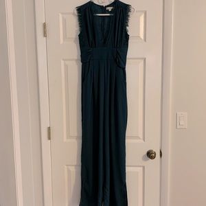 Francesca’s Emerald Green Jumpsuit